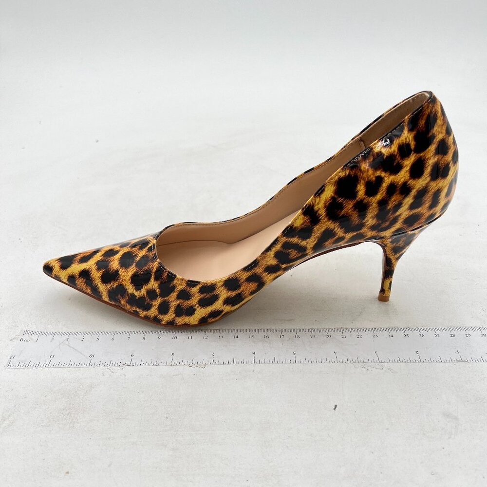 Ydn Leopard Print Pointed Toe Stiletto Heel Pumps… - image 2